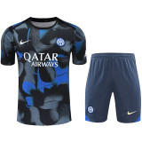 24/25 INT Grey Black Training Short Suit