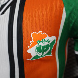 24/25 Cote d'Ivoire  White &Orange Special Edition Player Version Soccer Jersey