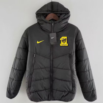 24/25 Al-Nassr Black Hooded Cotton Coat连帽棉衣
