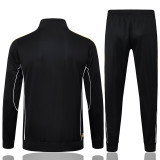 25/26 RMA Black Retro Jacket Tracksuit#A2529(黄袖边）