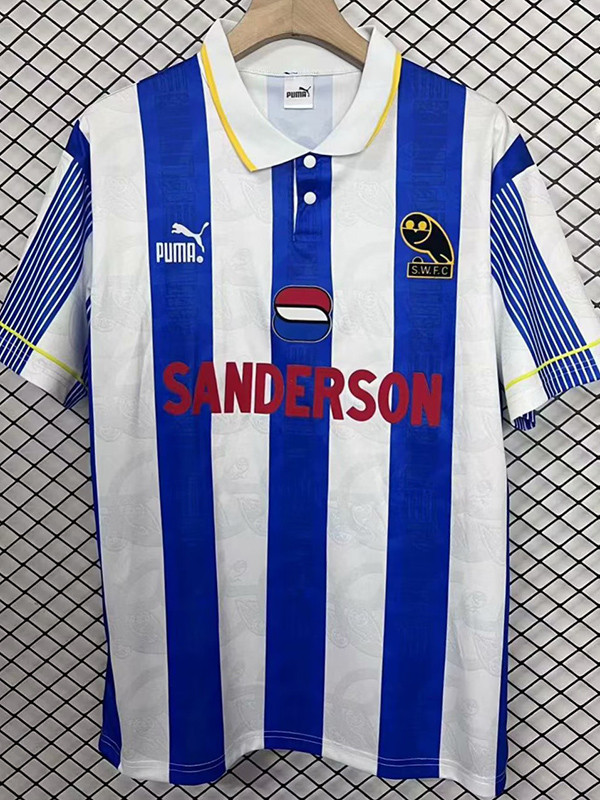 1994/1995  Sheffield Wednesday Home  Retro  Soccer Jersey