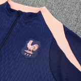 26/27 France Royal Blue Half Pull Tracksuit  (半拉链)