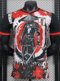 24/25 Japan Red and Black Blade Warriors Player Version Soccer Jersey