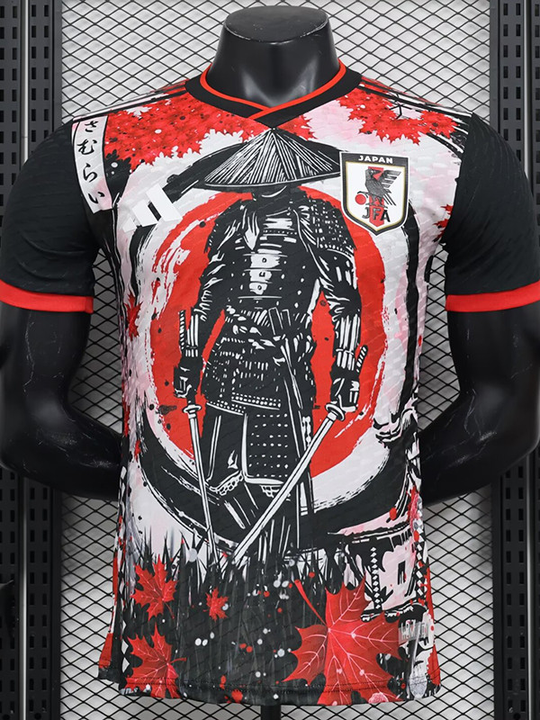 24/25 Japan Red and Black Blade Warriors Player Version Soccer Jersey