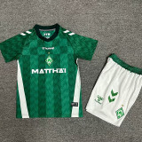 24/25 Werder Bremen Home Kids Soccer Jersey