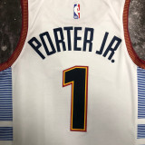 22/23 Nuggets PORTER JR. #1 White City Edition Top Quality Hot Pressing NBA Jersey