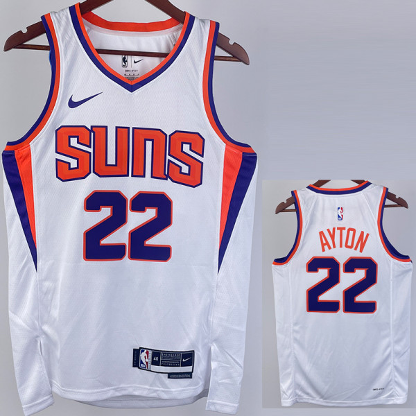 22/23 SUNS AYTON #22 White Top Quality Hot Pressing NBA Jersey