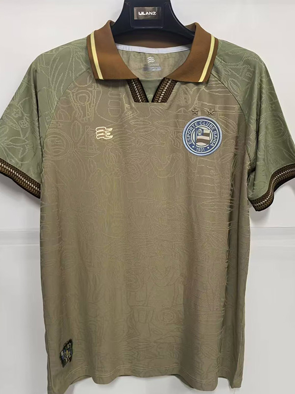 25/26 BaHia Khaki Special Edition  Fans Soccer Jersey