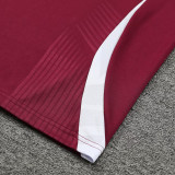 24/25  Bayern Bordeaux  Kids Half Pull Tracksuit  (童装、半拉链)