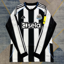 25/26 Newcastle Home  Long Sleeve   Soccer Jersey