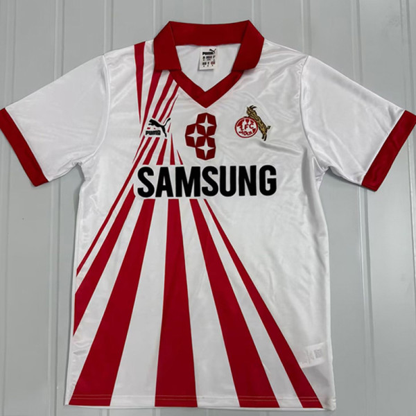 1990/1991 FC Köln Home Retro Soccer Jersey