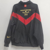 25/26 Man Utd Black  Embroidery Retro windbreaker