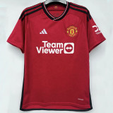 23/24 Man Utd Home 1:1 Fans Soccer Jersey