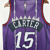 25/26 Raptors CARTER # 15 Purple Retro Edition Top Quality Hot Pressing NBA Jersey
