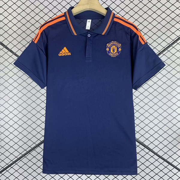24/25  Man Utd Sapphire Blue Polo Shirt