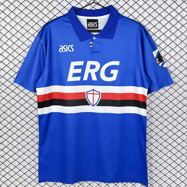 1993/1994 Sampdoria Home Retro Soccer Jersey