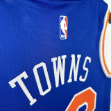 KNICKS TOWNS #32 Blue Top Quality Hot Pressing NBA Jersey