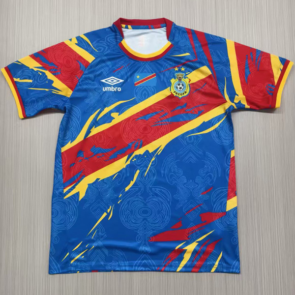 26/27 Congo Special Edition Camouflage Blue Fans Soccer Jersey