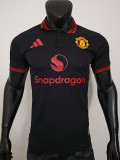 26/27 Man Utd Black Player Version Polo Shirts