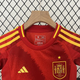 24/25  Spain Home Kids Soccer Jersey