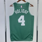22/23 CELTICS HOLIOAY #4 Green Top Quality Hot Pressing NBA Jersey