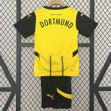 24/25 Dortmund Home Kids Soccer Jersey