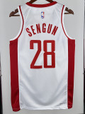 22/23 ROCKETS SWNGUN #28 White  Home Top Quality Hot Pressing NBA Jersey