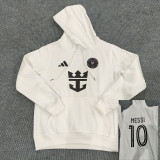 2024 Inter Miami White Hoody（signed)   (白色带“10”号、加薄绒)