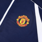 25/26  Man Utd Royal Blue  Jacket Tracksuit（宝蓝白色拉链）