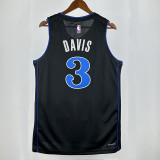 23/24 Dallas Mavericks DAVIS #3 Black City Edition Top Quality Hot Pressing NBA Jersey