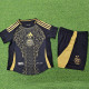 24/25  Algeria Black Kids Player Version Soccer Jersey A34