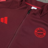 24/25 Bayern Dark Red Jacket Tracksuit