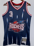 1999/2000 ROCKETS FRANCIS #3 Dark Blue Retro Top Quality Hot Pressing NBA Jersey