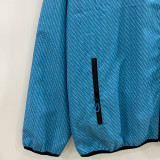 25/26 Napoli Sky Blue Embroidery Retro windbreaker