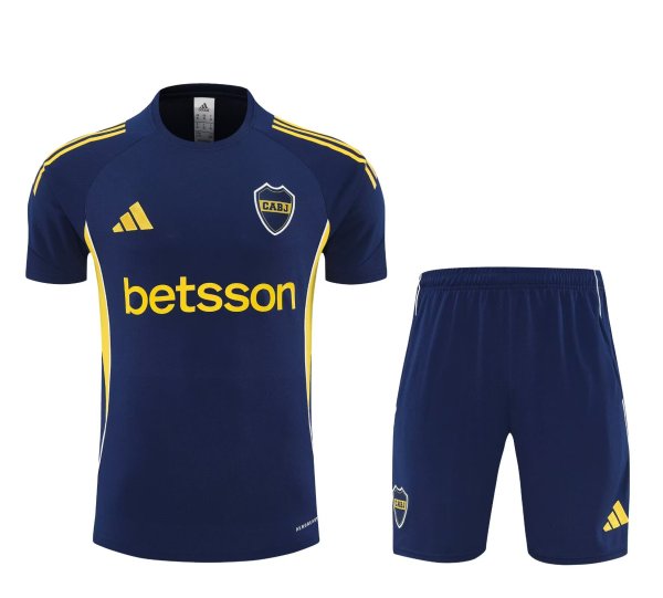 25/26  Boca Juniors Royal Blue Training Shorts Suit#胸前广告