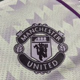 24/25 Man Utd White Purple Special Edition  Player Version Soccer Jersey