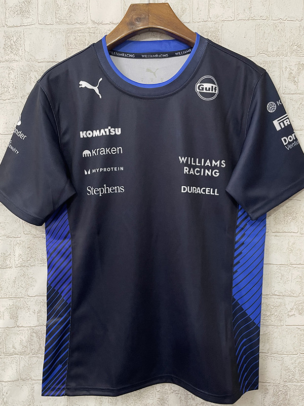 2025 Red Bull Dark Blue Round Neck Racing Suit(圆领)