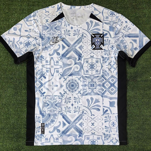 24/25 Portugal LV white Co branded version  Fans  Soccer Jersey