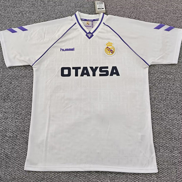 1990/1991  RMA  Home Retro Soccer Jersey