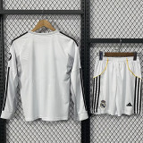 25/26 RMA Home Kids Long Sleeve Soccer Jersey