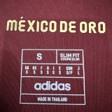 25/26 Mexico Red  Gold Cup(RUBBER BADGE)Fans Soccer Jersey红色胶章