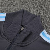 24/25  Argentina  Grey Black  Jacket Tracksuit  （灰黑)