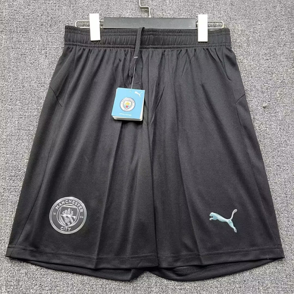 25/26 Man City Black Shorts Pants