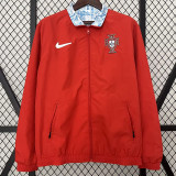 2024 Portugal Red & Grey  Double Sided Windbreaker (双面风衣)
