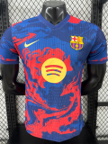 25 /26 BAR Flame Edition  Blue Player Version Soccer Jersey
