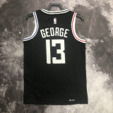 22/23 Clippers GEORGE #13 Black City Edition Top Quality Hot Pressing NBA Jersey