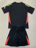 24/25 ARS Black Goalkeeper Kids Soccer Jersey