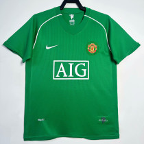2007/2008 Man Utd Goalkeeper Green Retro Soccer Jersey