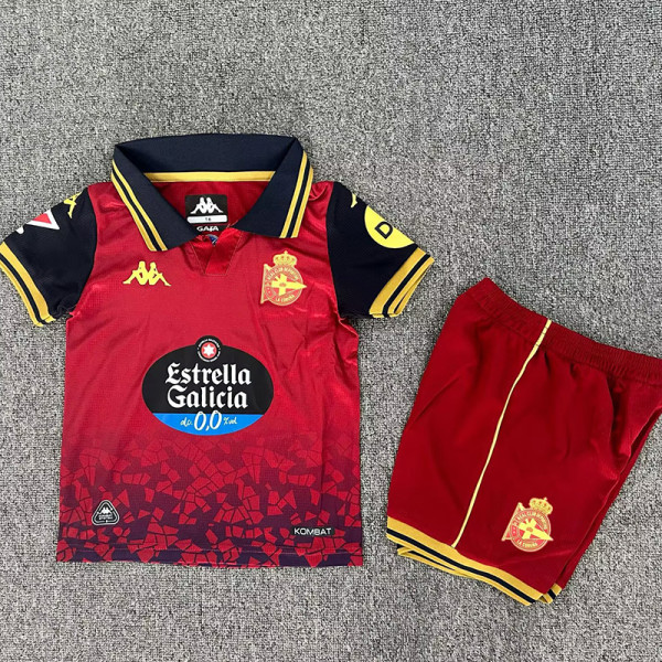 25/26 La Coruna Away Kids Soccer Jersey