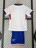 24/25 France Away Kids Soccer Jersey